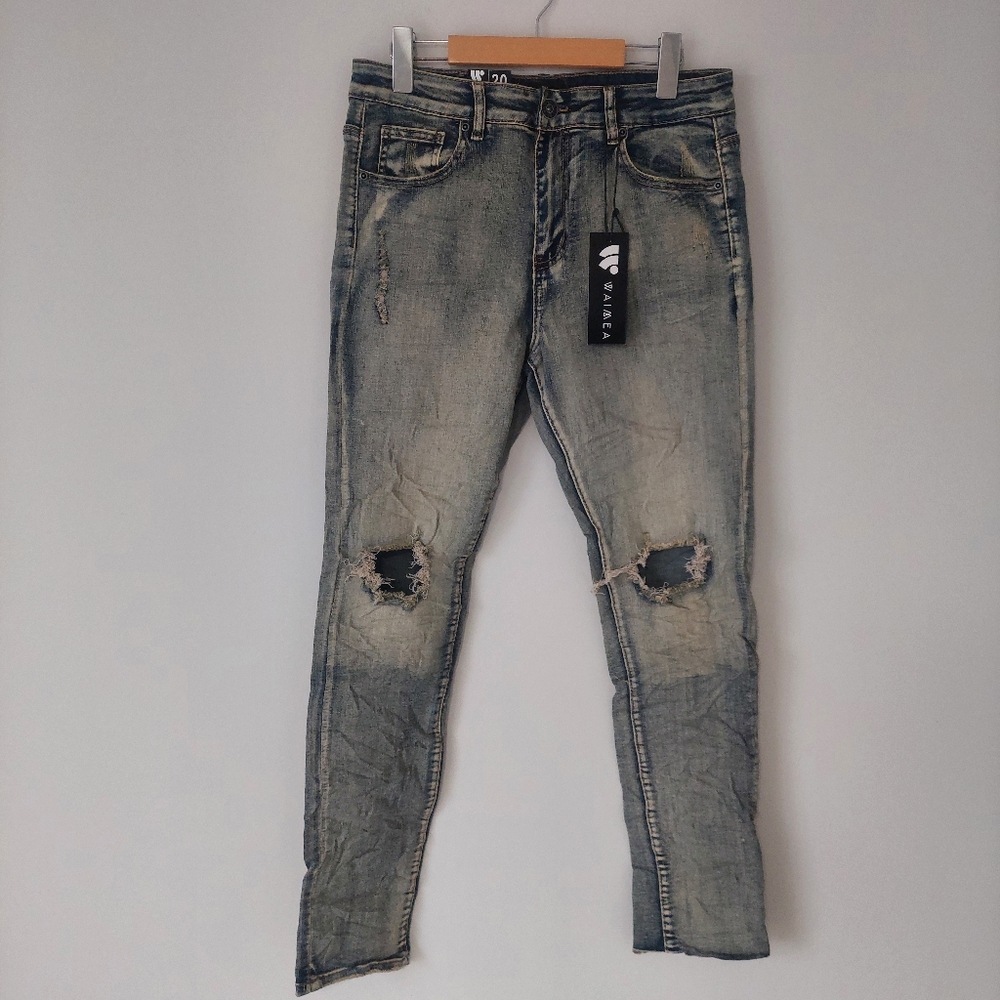 WAIMEA Skinny Fit Jeans, Youth Size 20, 30 Waist, Vintage Wash